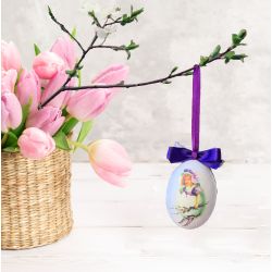 Easter decoration Girl in Easter Egg