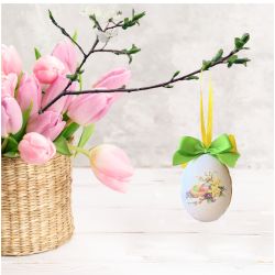 Velikonoční ozdoba Zajíček s vajíčkem