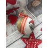copy of Weihnachtskugel mit gesticktem Gimpel auf einem Ast