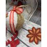 copy of Weihnachtskugel mit gesticktem Gimpel auf einem Ast