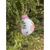 Handbestickte Weihnachtskugel – Ballerina-Maus