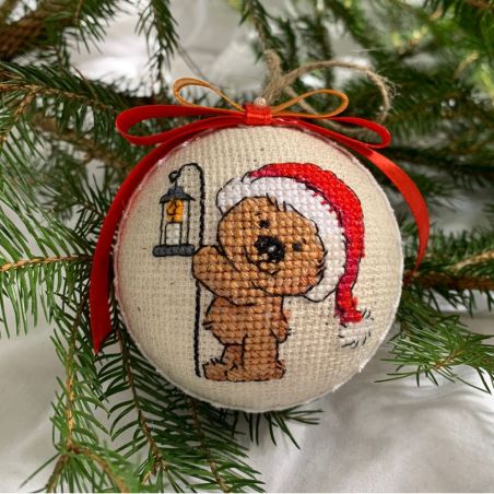 Christmas Tree Ornament Teddy bear with a lantern