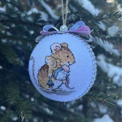 Hand-Embroidered Christmas...