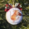 Hand-Embroidered Christmas Ornament – Violinist Mouse