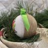 Weihnachtskugel Hasen auf Schlittschuhen