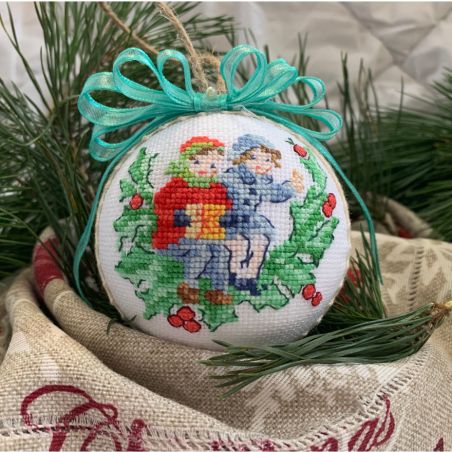 Weihnachtskugel Glückliche Kinder