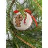 Christmas Tree Ornament  Teddy bear with a lantern