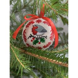 Christmas Tree Ornament Little bird on a branch