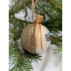 Christmas Tree Ornament Little Mouse with books