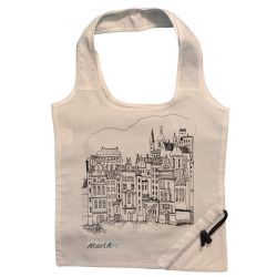 Prague Tote Bag, White