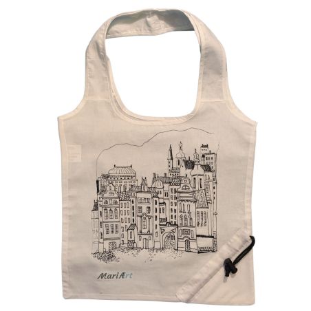 Prague Tote Bag, White