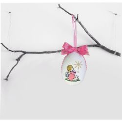 Hand-embroidered Easter decoration Angel